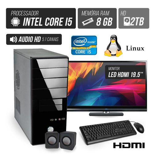Computador Flex Computer Advanced I Intel Core I5 8GB DDR3 2TB HDMI Áudio 5,1 Monitor LED 19.5 é bom? Vale a pena?