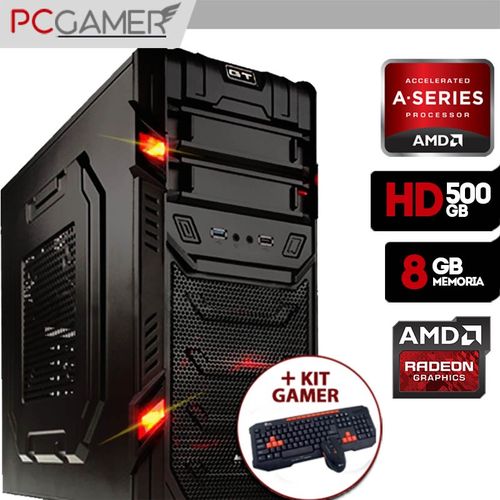 Computador Gamer Aerocool AMD 7300, Radeon HD 8470D, 500GB HD, 8GB Ram + Kit Gamer é bom? Vale a pena?
