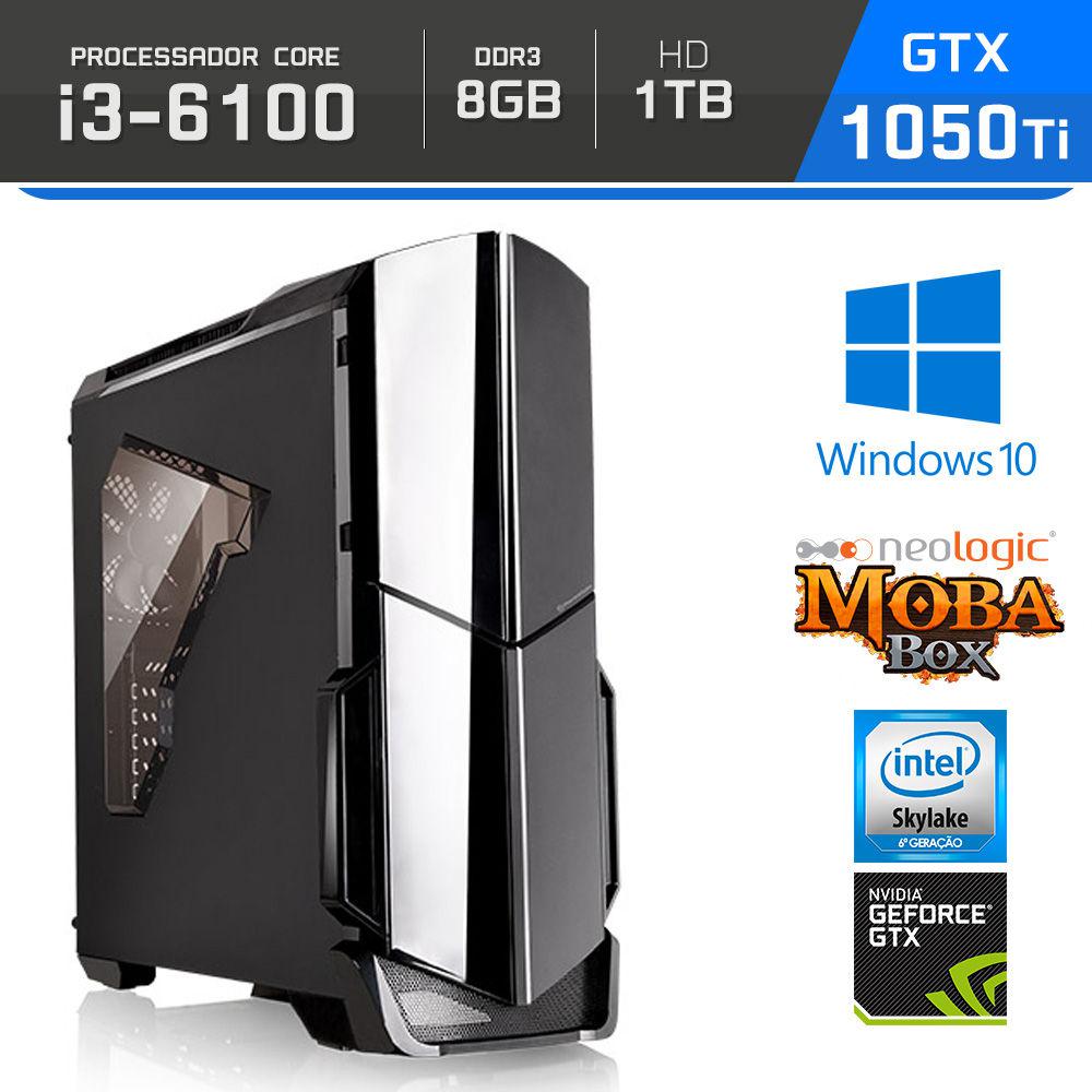 Computador Gamer Neologic Moba Box i3-6100 8Gb 1Tb GeForce Gtx 1050Ti Win 10 - NLI64478 é bom? Vale a pena?