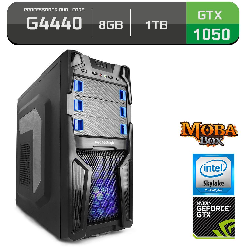 Computador Gamer Neologic Moba Box Intel Core G4440, GeForce Gtx 1050, 1tb, 8Gb, 400w - Nli57721 é bom? Vale a pena?