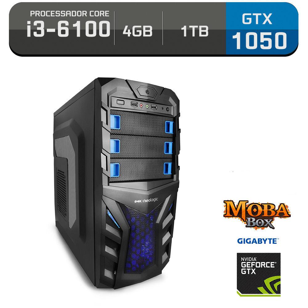 Computador Gamer Neologic Moba Box Intel Core i3-6100, GeForce Gtx 1050, 1Tb, 4Gb, 400w - Nli57804 é bom? Vale a pena?