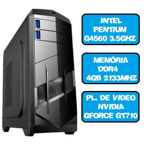 Computador Gamer Pentium G4560 Quad 3.5 Ghz HDMI 4Gb Nvidia Gforce GT710 é bom? Vale a pena?