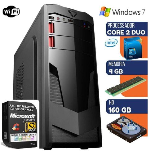 Computador Intel Core 2 Duo 4gb HD 160gb Windows 7 Wifi é bom? Vale a pena?