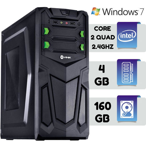Computador Intel Quadcore 2,4 Ghz Mem 4gb HD 160gb Windows 7 Wifi é bom? Vale a pena?