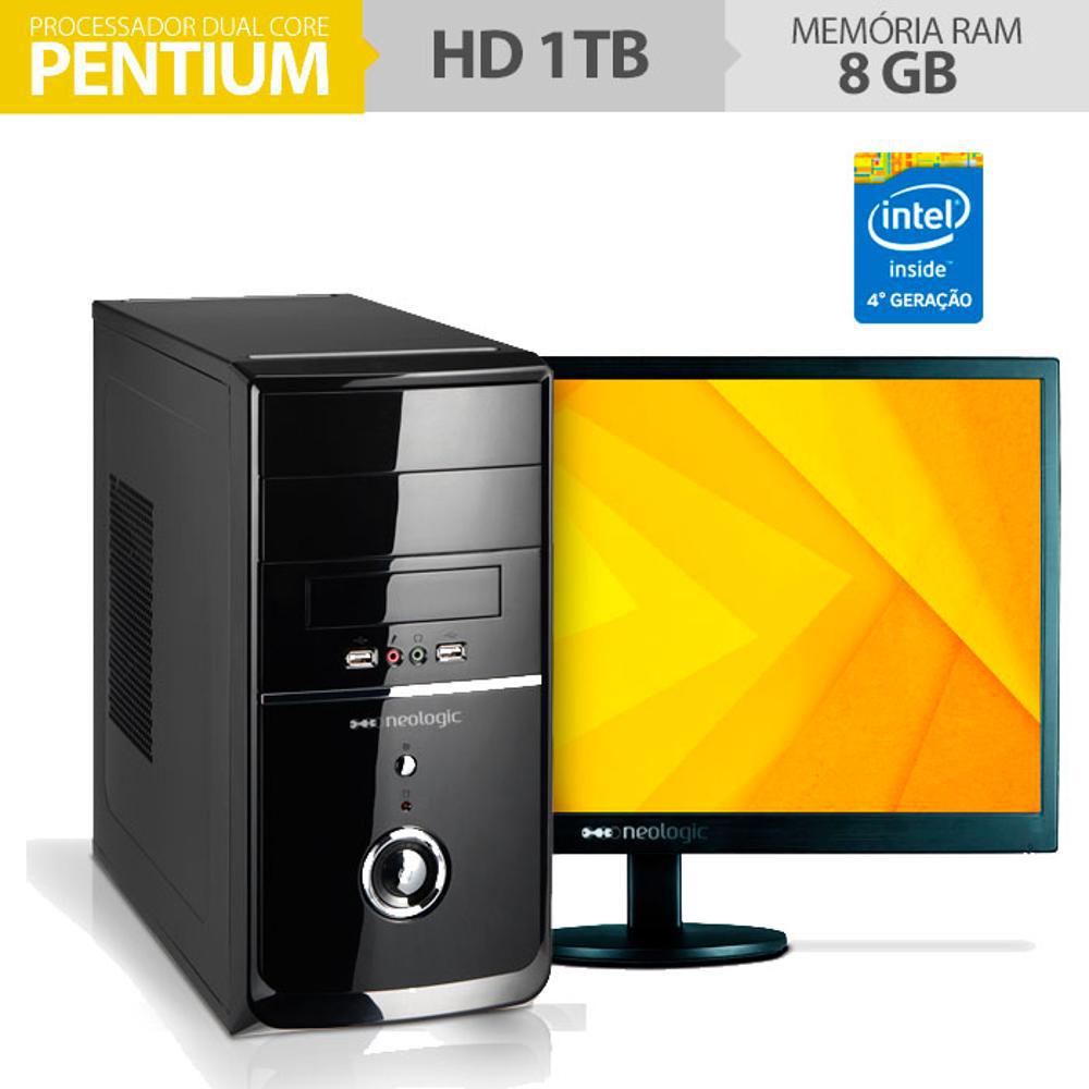 Computador Neologic Pentium G3250 3.2ghz, 8gb, 1tb, Windows 7 + Monitor 18,5" - Nli50946 é bom? Vale a pena?
