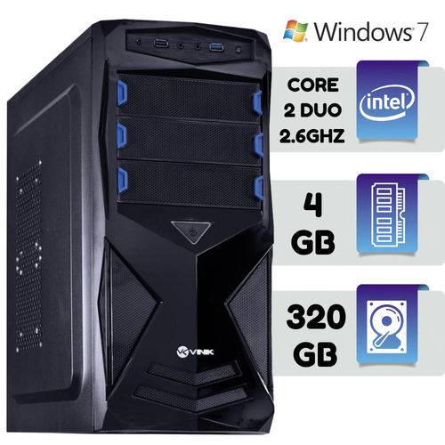 Computador Pc Intel Core 2 Duo 2,6 Ghz Mem 4gb HD 320gb Windows 7 Wifi é bom? Vale a pena?