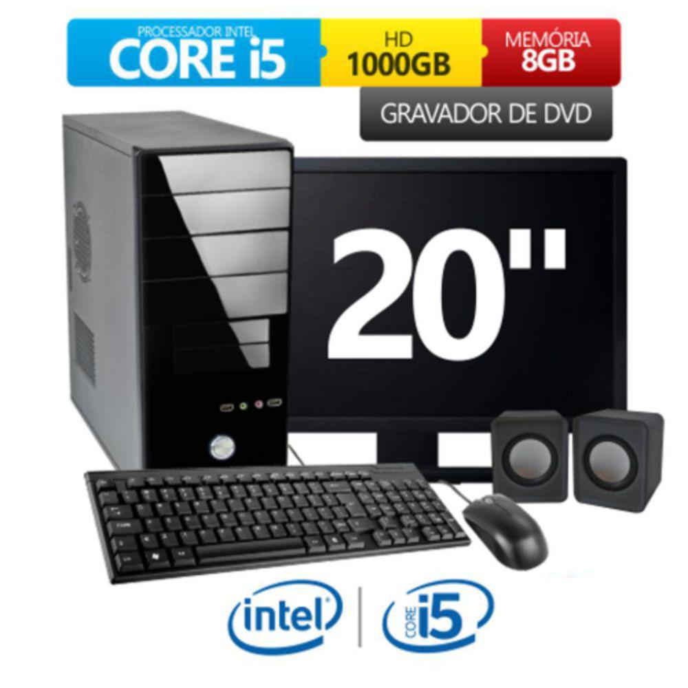 Computador Premium Business Intel Core I5 8gb 1tb DVD + Monitor Led 20 + Kit ( Mou,Tec, Caix ) é bom? Vale a pena?