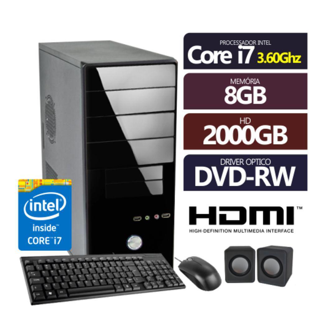 Computador Premium Business Intel Core I7 3.60ghz 8gb Ddr3 HD 2tera Hdmi DVD + Kit Mou, Tec, Caixa é bom? Vale a pena?