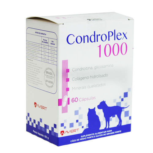 CondroPlex para Cães e Gatos 60 Cápsulas - 1000 Mg é bom? Vale a pena?