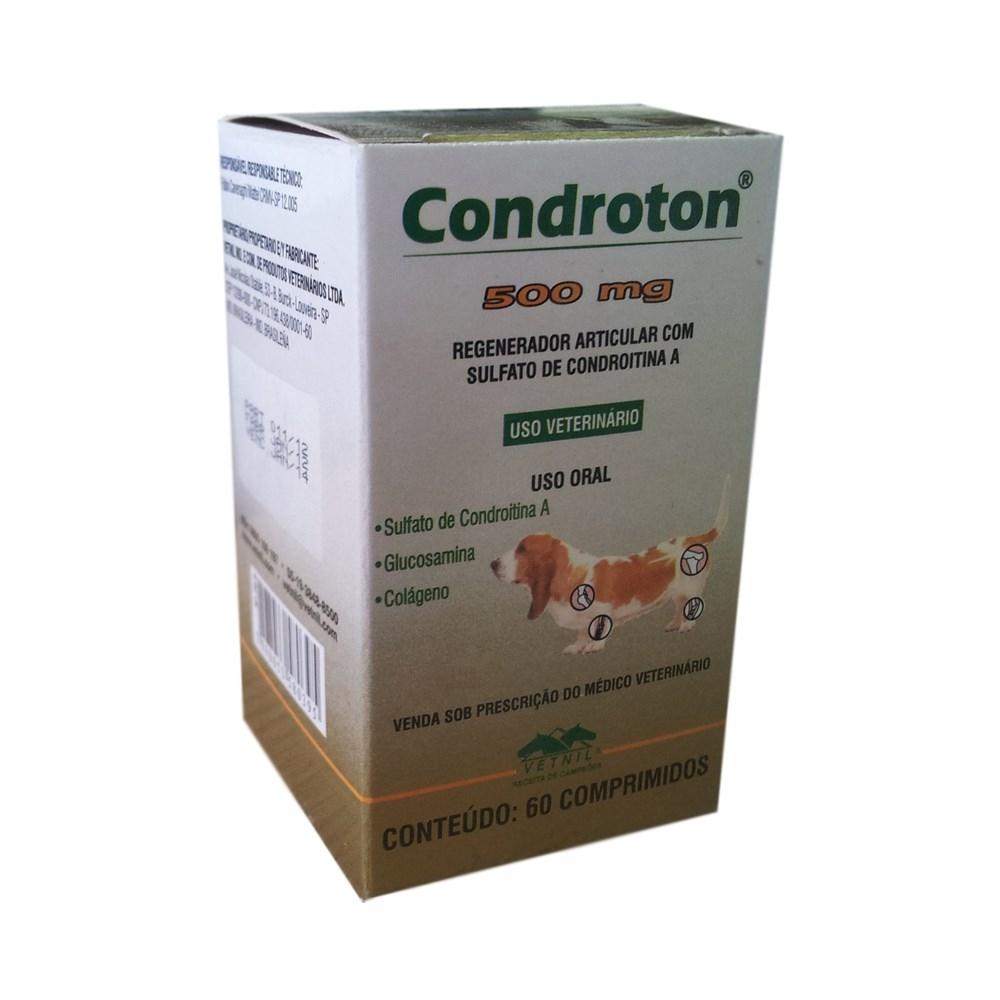 Condroton 60 Comprimidos Até 5 Kg Vetnil - 500 Mg é bom? Vale a pena?