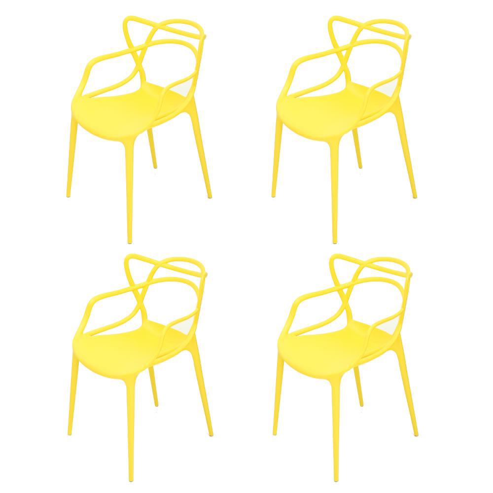 Conjunto 4 Cadeiras Allegra Master Amarela é bom? Vale a pena?