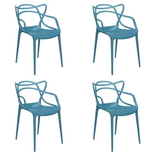 Conjunto 4 Cadeiras Allegra Mix Chair Polipropileno Turquesa - Byartdesign é bom? Vale a pena?