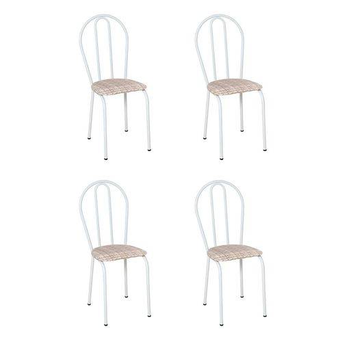 Conjunto 4 Cadeiras 004 Branco e Rattan é bom? Vale a pena?