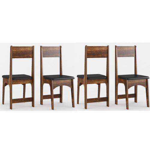 Conjunto 4 Cadeiras Sonetto Delta – Rústico/Preto é bom? Vale a pena?