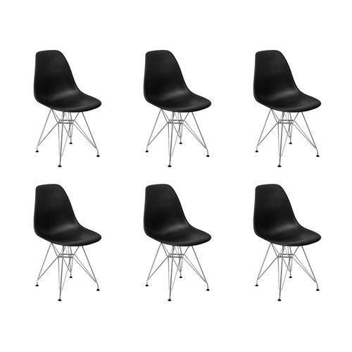 Conjunto 6 Cadeiras Charles Eames Eiffel Base Metal Design - Preta é bom? Vale a pena?