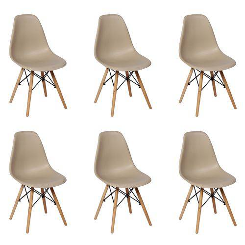 Conjunto 6 Cadeiras Charles Eames Eiffel Wood Base Madeira - Nude é bom? Vale a pena?