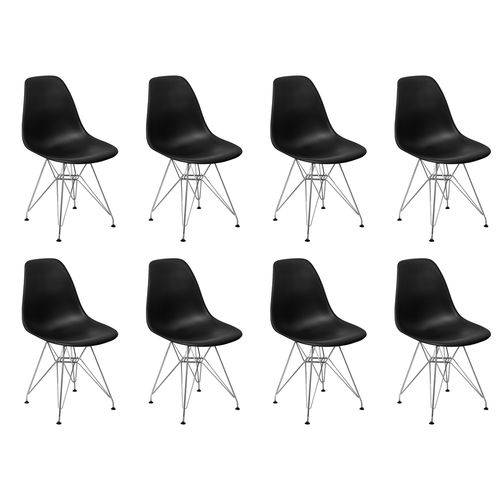 Conjunto 8 Cadeiras Charles Eames Eiffel Base Metal Design - Preta é bom? Vale a pena?