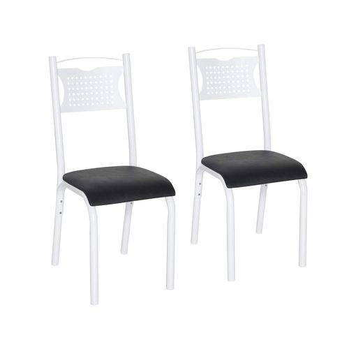 Conjunto 2 Cadeiras Aço Poeme Clássica Ciplafe Branco/Preto é bom? Vale a pena?
