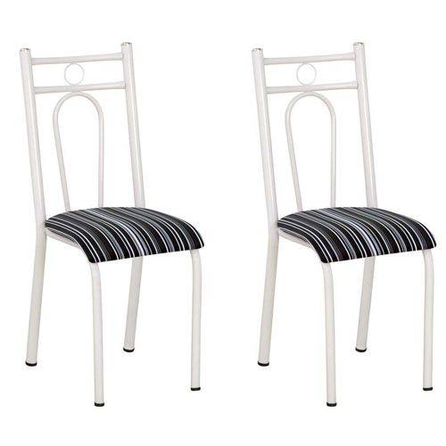 Conjunto 2 Cadeiras Hanumam Branco e Preto Listrado é bom? Vale a pena?