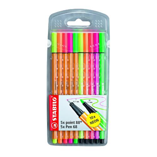 Conjunto Caneta Stabilo Point Pen Neon 10 Unid. é bom? Vale a pena?