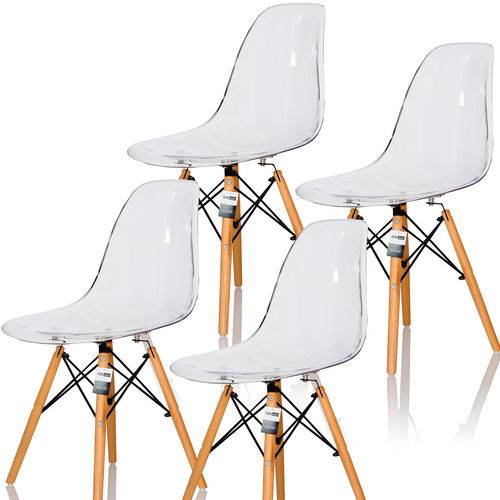 Conjunto com 4 Cadeira Charles Eames Incolor - Transparente é bom? Vale a pena?