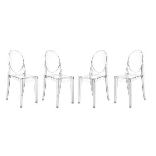 Conjunto com 4 Cadeiras Victoria Ghost Incolor é bom? Vale a pena?