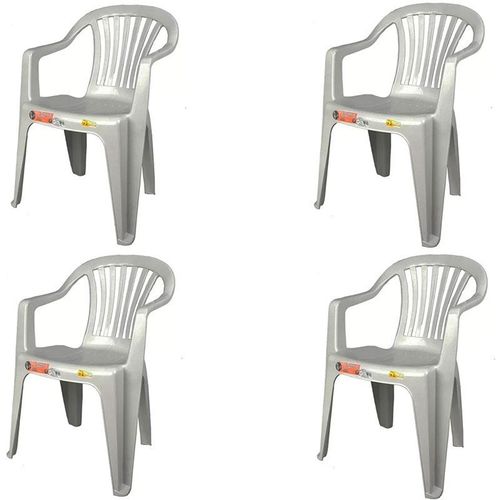 Conjunto de 4 Cadeiras Plásticas Poltrona Branca - Antares é bom? Vale a pena?