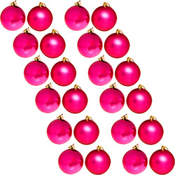 Conjunto de Bolas Lisas e Foscas Rosa, 5cm 24 Unidades - Christmas Traditions é bom? Vale a pena?