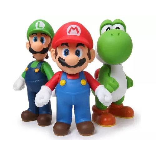 Conjunto de Bonecos Mario Bros Super Size Figure Collection - 20 Centímetros de Altura é bom? Vale a pena?