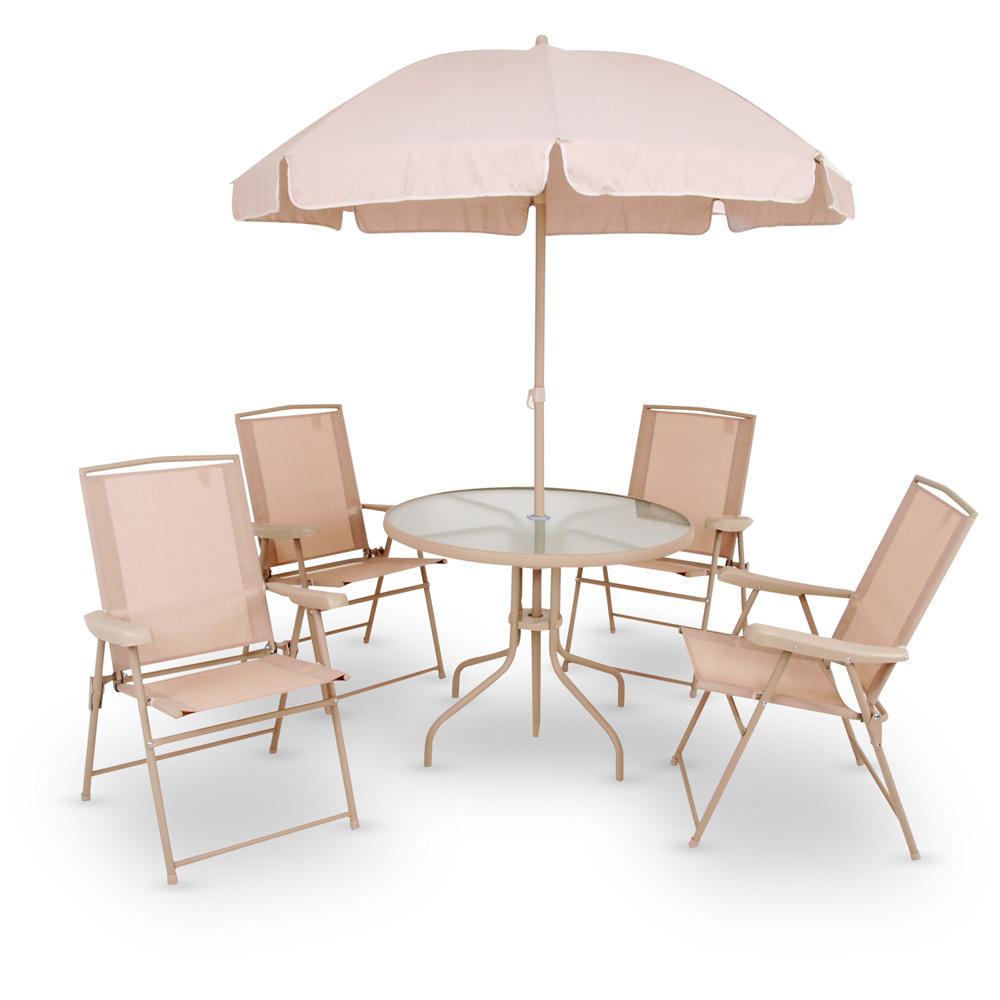 Conjunto de Mesa para Jardim Redonda Malibu com 4 Cadeiras Bege - Mor é bom? Vale a pena?