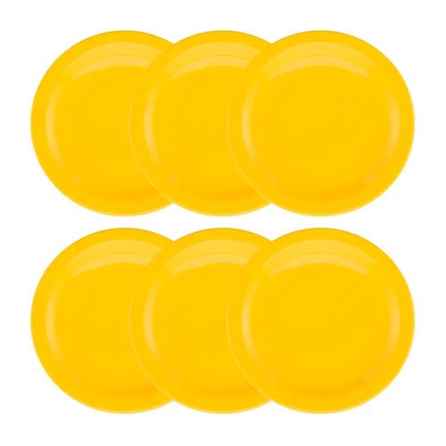 Conjunto de Pratos Rasos 26 Cm 6 Peças Yellow - Oxford é bom? Vale a pena?
