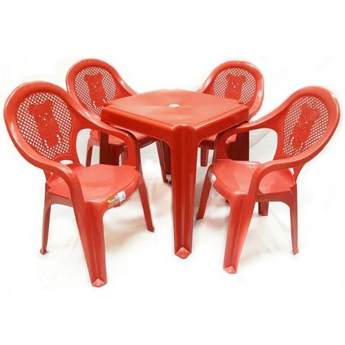 Conjunto Mesa E 4 Cadeira Infantil Plastico Decorada - Rosa é bom? Vale a pena?
