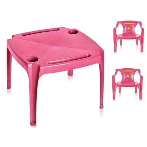 Conjunto Mesa Mesinha Infantil Com 2 Cadeiras Poltrona Meninas Rosa é bom? Vale a pena?