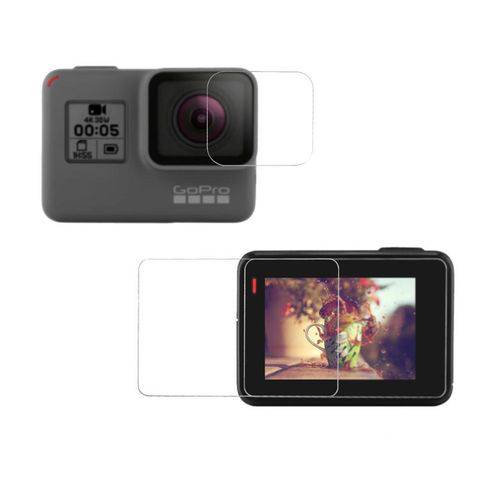 Conjunto Películas de Vidro Lente e Tela LCD Câmera GoPro Hero 5 Black e Hero 6 Black é bom? Vale a pena?
