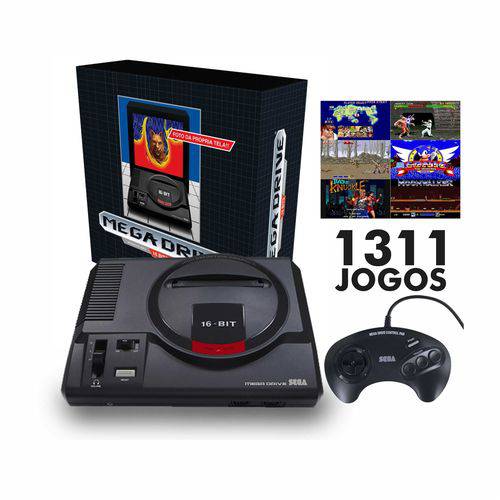 Console Mega Drive Tec Toy + 1 Controle + 1311 Jogos na Memória é bom? Vale a pena?