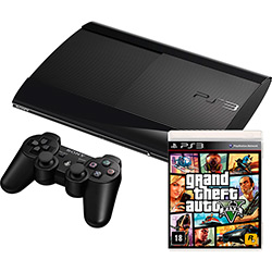 Console PlayStation 3 250GB + Game GTA V + 1 Controle Dualshock 3 Preto Sem Fio é bom? Vale a pena?
