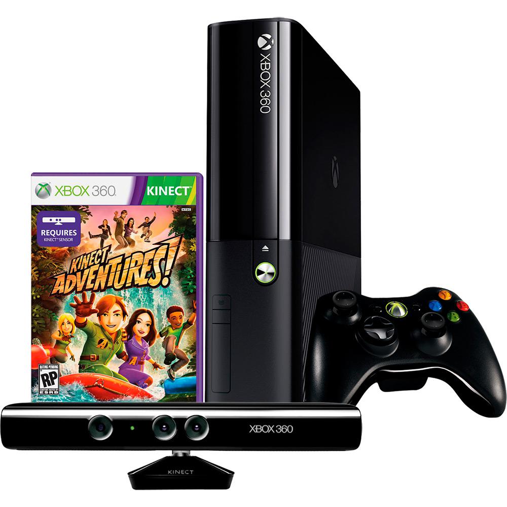 Console Xbox 360 4GB + Kinect Sensor + Game Kinect Adventures + Controle sem fio é bom? Vale a pena?