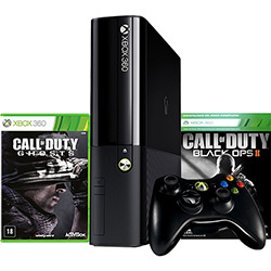 Console Xbox 360 500GB + Controle Sem Fio + Jogo Call Of Duty Ghosts + Call Of Duty Black OPS II é bom? Vale a pena?