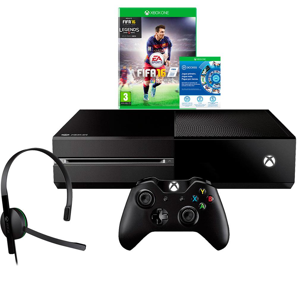 Console Xbox One 1TB + Game FIFA 16 (Via Download) + Headset com Fio + Controle Wireless é bom? Vale a pena?