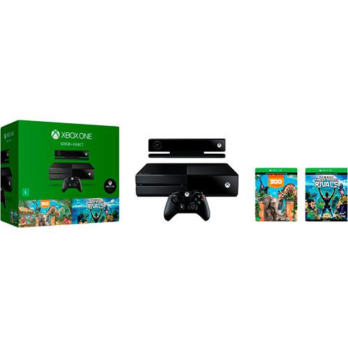 Console Xbox One 500GB + Controle sem Fio + Kinect + Game Zoo Tycoon e kinect Sports Rivals - Microsoft é bom? Vale a pena?