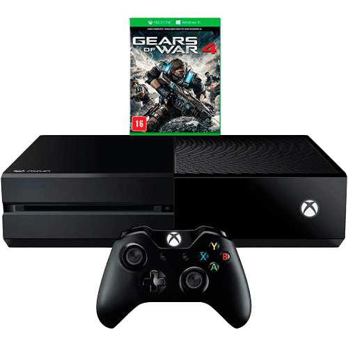 Console Xbox One 500GB + Game Gears of War 4 (via download) + Controle Sem Fio - Microsoft é bom? Vale a pena?