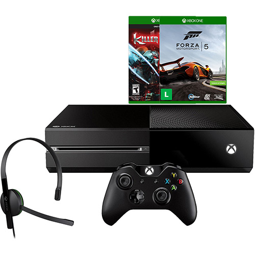 Console Xbox One 500GB + 2 Jogos + Headset + Controle Sem Fio + Cabo HDMI + 14 Dias de Live é bom? Vale a pena?
