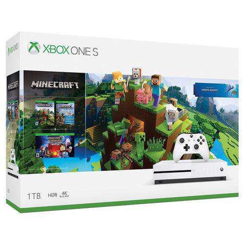 Console Xbox One S 1tb Bundle Minecraft é bom? Vale a pena?