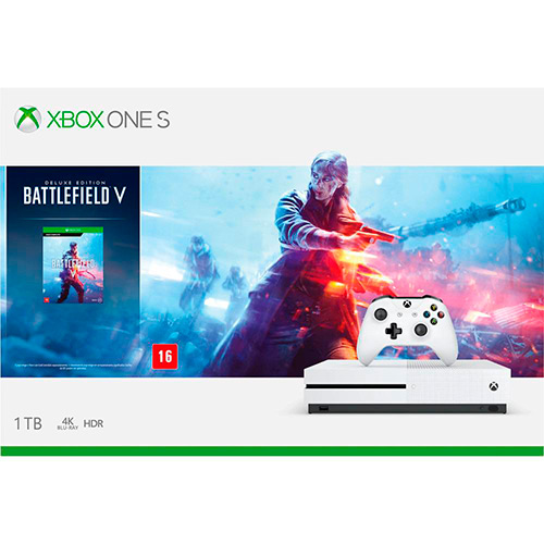 Console Xbox One S 1TB + Controle Sem Fio + Game Battlefield V - Microsoft é bom? Vale a pena?