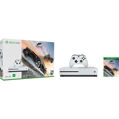 Console Xbox One S 500GB + Game Forza Horizon 3 - Microsoft é bom? Vale a pena?