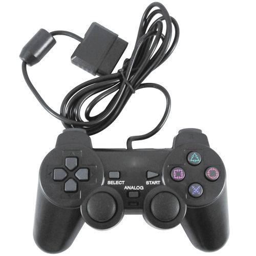 Controle para Playstation 2 Ps2 com Fio - Cor Preto é bom? Vale a pena?