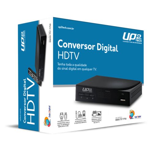 Conversor e Gravador de TV Digital UP2Tech - Full HD - USB Conexão para Pendrive e HD Externo é bom? Vale a pena?