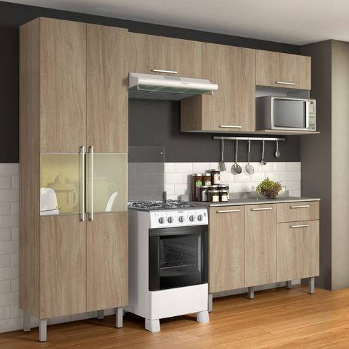 Cozinha Compacta 4 Peças com Balcão e Paneleiro Itatiaia Star Aveiro Oak é bom? Vale a pena?