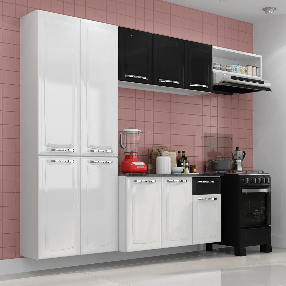 Cozinha Compacta Amanda Itatiaia Branco/Preto é bom? Vale a pena?