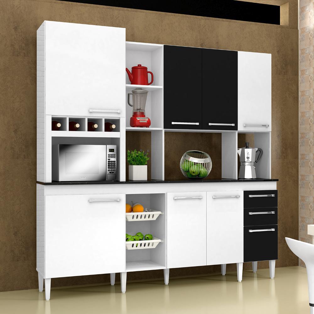 Cozinha Compacta Lírio Chf Branco / Preto é bom? Vale a pena?